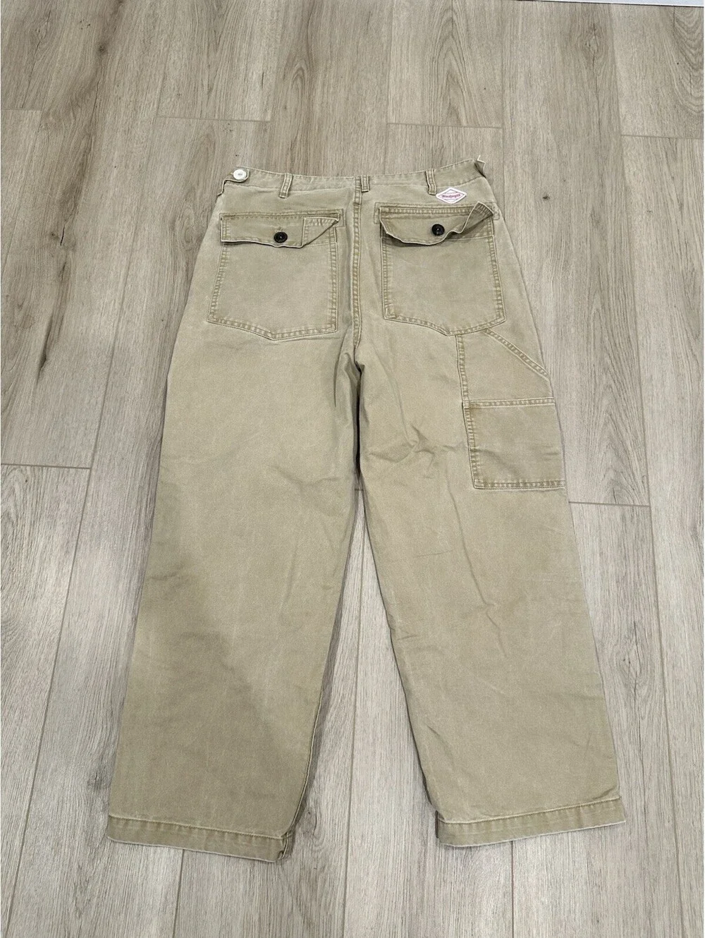 Blacksmith Store Pants Khaki Fatigue Pants Cotton Size Medium 32x26